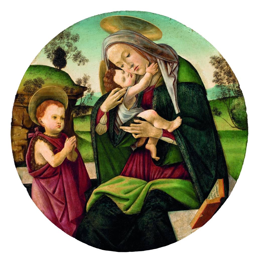 Sandro Botticelli Virgem com o Menino e são João Batista criança, 1490-1500 Sandro-Botticelli-Virgem-com-o-Menino-e-são-João-Batista-criança