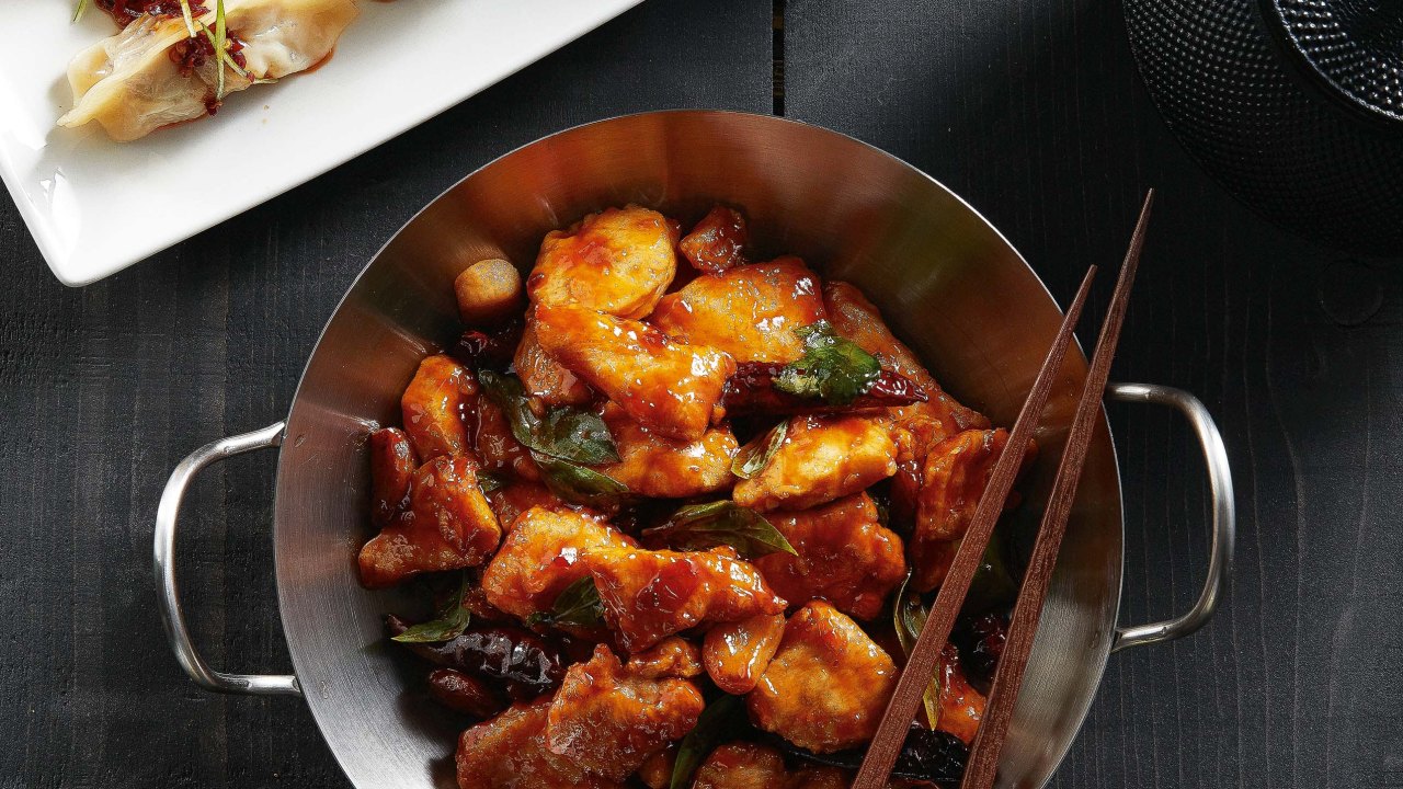 P.F. Chang’s-frango-panela wok