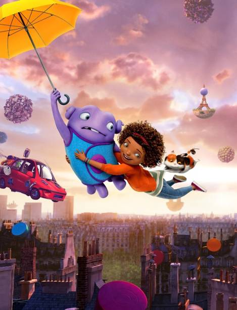 Cada Um na Sua Casa: a jovem adolescente Tip (Rihanna) e o alien Oh (Jim Parsons) Cada Um na Sua Casa: a jovem adolescente Tip (Rihanna) e o alien Oh (Jim Parsons)
