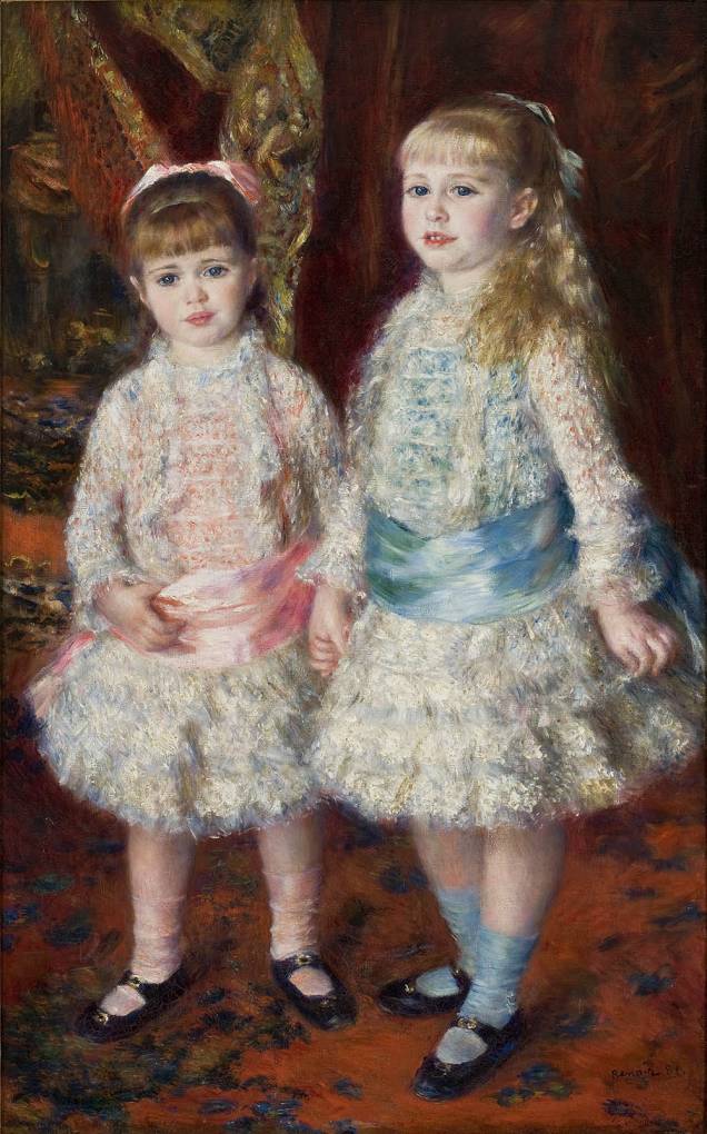 Obras do acervo como <em>Rosa e Azul</em>, de Renoir, se misturam com trabalhos emprestados de outras coleções Obras do acervo como <em>Rosa e Azul</em>, de Renoir, se misturam com trabalhos emprestados de outras coleções