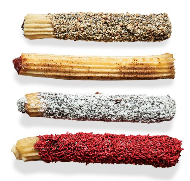 	Churros recheados: é possível acrescentar uma cobertura colorida