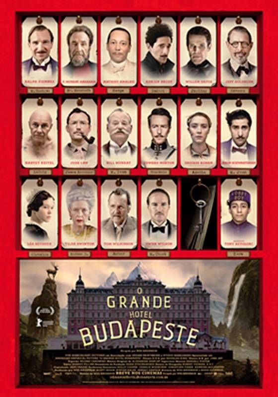O Grande Hotel Budapeste: pôster do filme O Grande Hotel Budapeste: pôster do filme