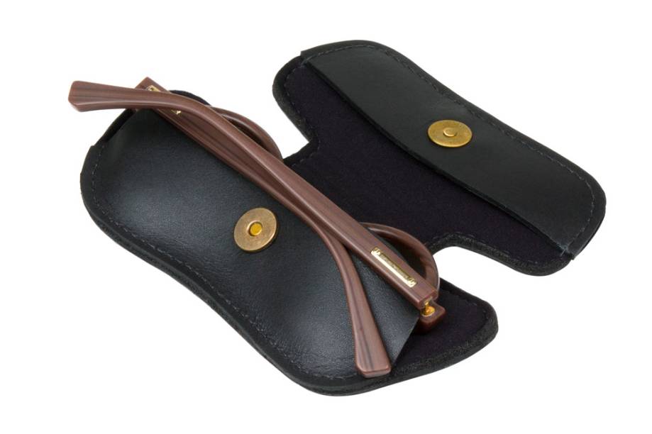 Capa de couro para óculos Capa de couro para óculos