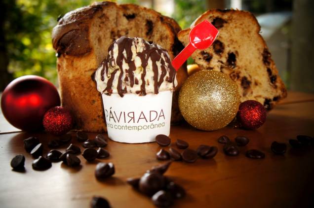 Da Pá Virada: sorvete sabor chocotone Da Pá Virada: sorvete sabor chocotone