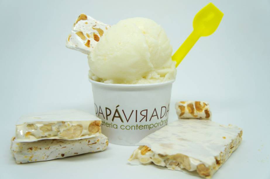 Da Pá Virada: sorvete sabor torrone 