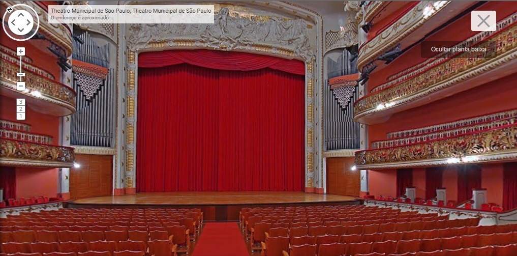 Nova ferramenta do Google mostra interior do Theatro Municipal