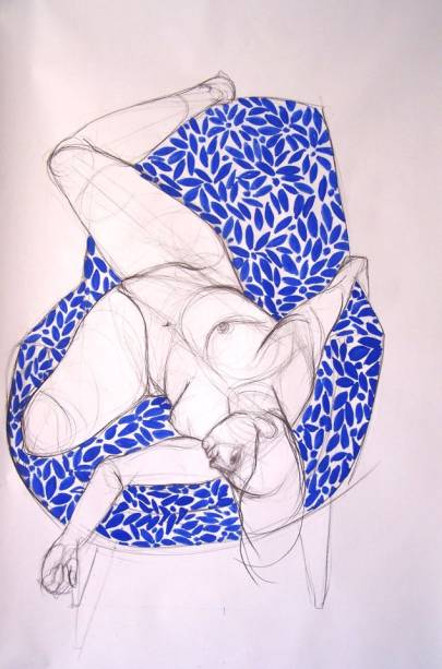 Maria Eugenia Cordero: desenhos estão na Rua Belmiro Braga, 78