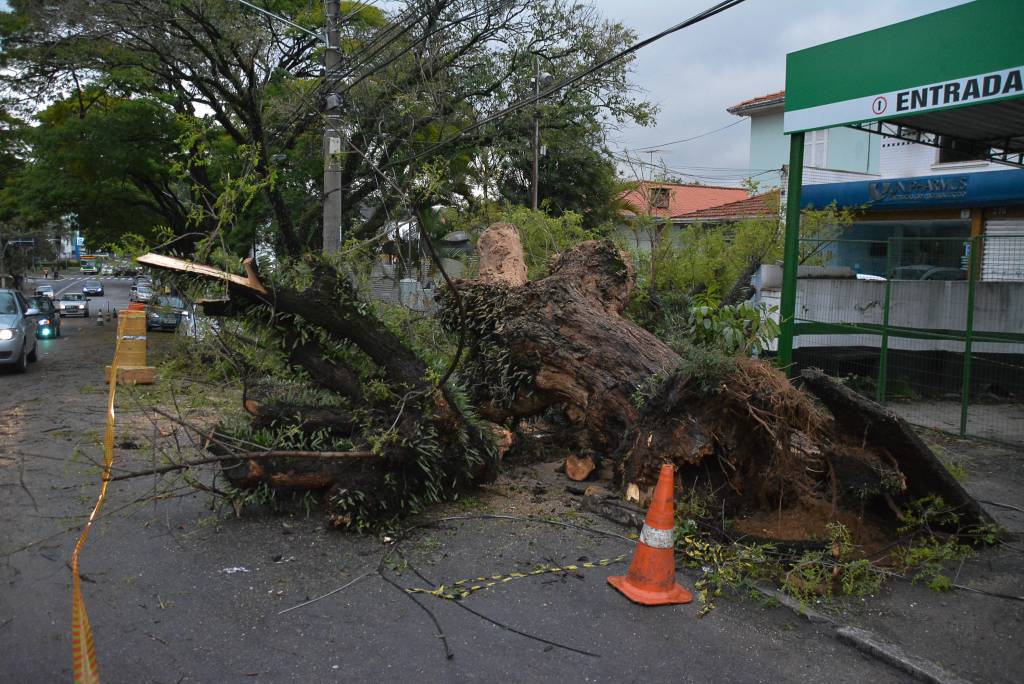 Chuva em São Paulo deixa um morto e causa estragos
