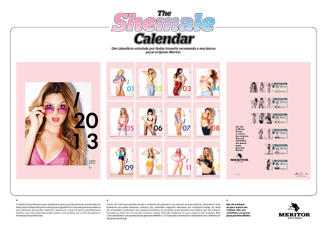 Calendário com modelos transexuais causa polêmica e agência se desculpa