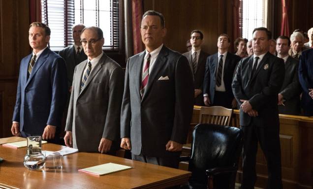 Ponte dos Espiões: Tom Hanks, no papel do advogado James Donovan Ponte dos Espiões: Tom Hanks, no papel do advogado James Donovan