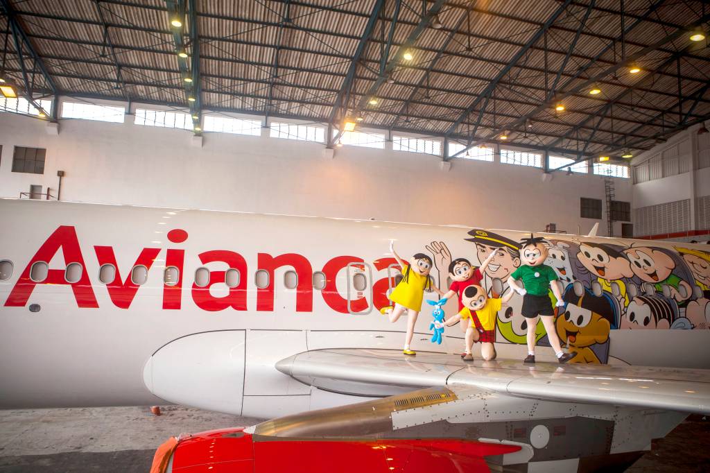 Avianca lança aeronave temática da Turma da Mônica