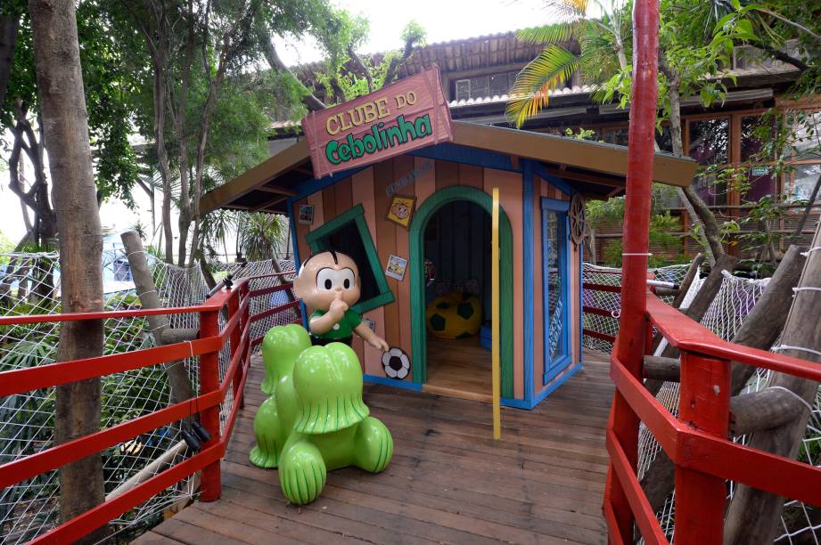 Clube do Cebolinha: com cara de casa na árvore, a atração convida as crianças para bolarem planos infalíveis