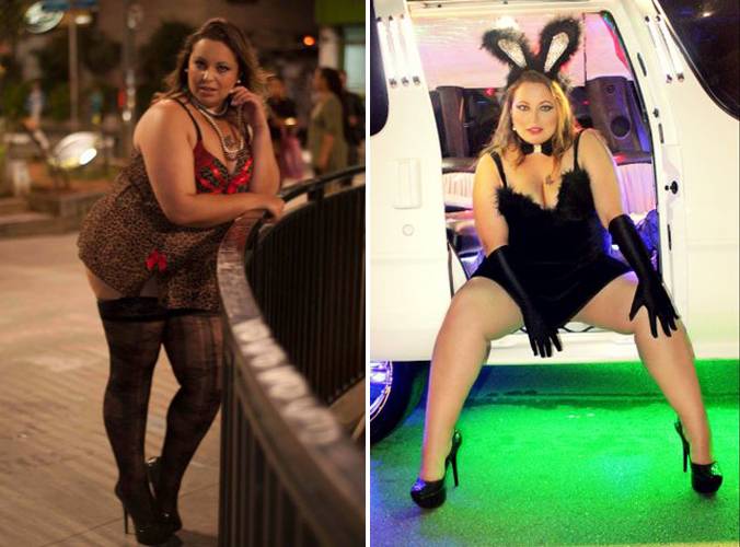 ‘A pegada da gordinha é a melhor’, diz ‘coelhinha plus size’ de feira erótica