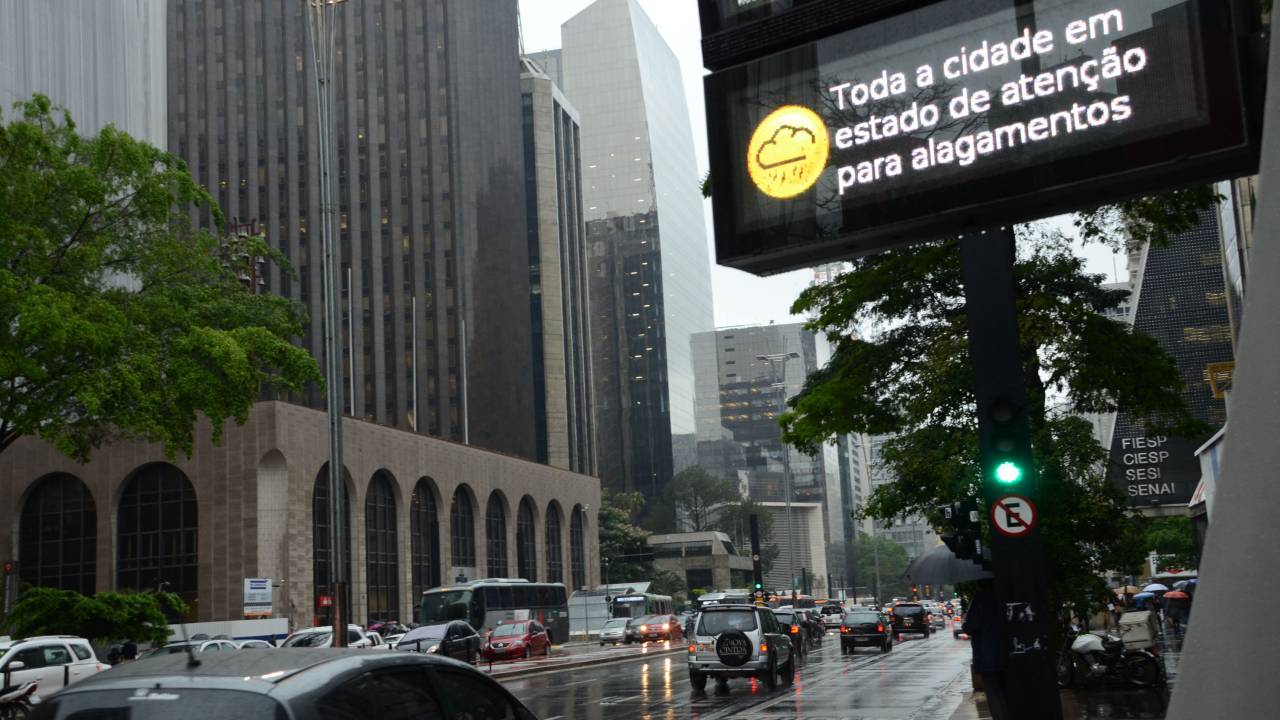 Chuva Tempestade Alagamento Avenida Paulista