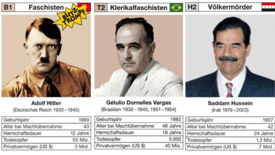 Getúlio Vargas aparece em “Super Trunfo” de ditadores