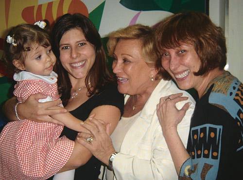 Nova candidata: em 2005, a pequena Bruna (filha de Eduardo), com a tia Vanessa, a bisav&oacute; Nicette e a av&oacute; B&aacute;rbara, em sua festa de 2 anos