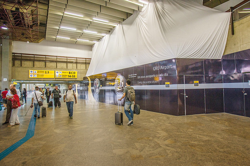 Reforma de 200 milhões de reais muda sistema de embarque em Guarulhos