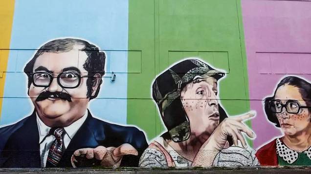 O maior mural de todos: a Turma do Chaves em 900 metros quadrados O maior mural de todos: a Turma do Chaves em 900 metros quadrados