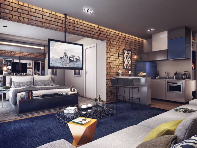 Living do condomínio Living do condomínio