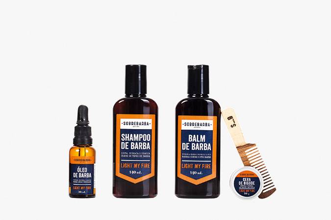 Xampu e &oacute;leo para hidratar a barba: R$ 36,00 e R$ 54,00, respectivamente. Sobrebarba