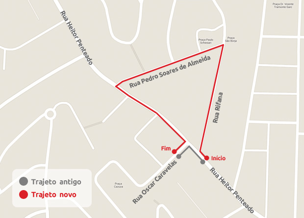 Novo acesso à Rua Oscar Caravelas: vias estreitas, sinuosas e residenciais Novo acesso à Rua Oscar Caravelas: vias estreitas, sinuosas e residenciais