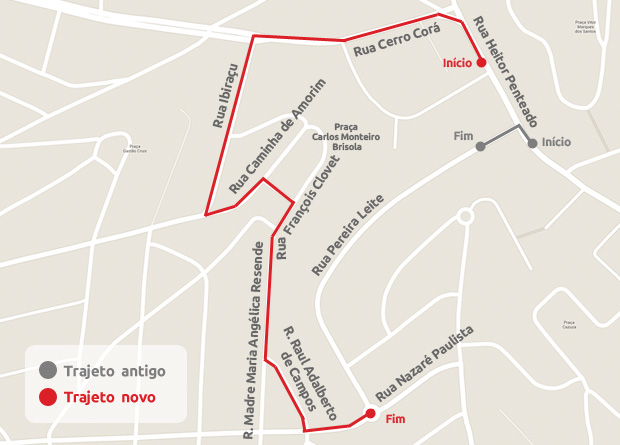 Uma volta ao mundo até a Rua Pereira Leite: o motorista demora 8 minutos para percorrer o percurso que antes levava o tempo de um semáforo Uma volta ao mundo até a Rua Pereira Leite: o motorista demora 8 minutos para percorrer o percurso que antes levava o tempo de um semáforo
