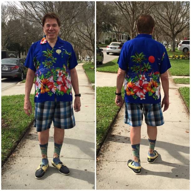 Silvio Santos mostra seu look de verão em férias na Flórida, onde passa férias Silvio Santos mostra seu look de verão em férias na Flórida, onde passa férias