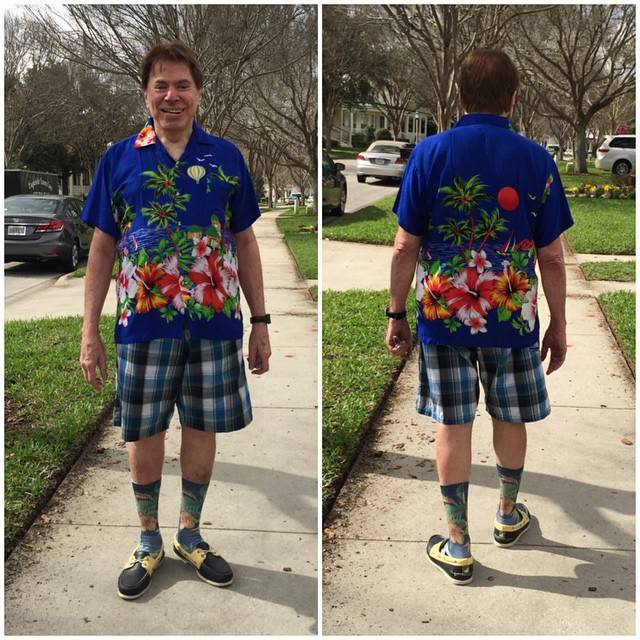 Silvio Santos mostra seu look de verão em férias na Flórida, onde passa férias Silvio Santos mostra seu look de verão em férias na Flórida, onde passa férias