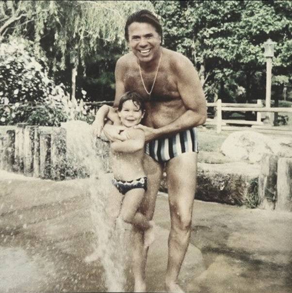 Silvio Santos com o sobrinho Maur&iacute;cio Abravanel