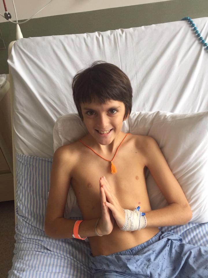 Menino Tancrède deve receber transplante de medula neste mês