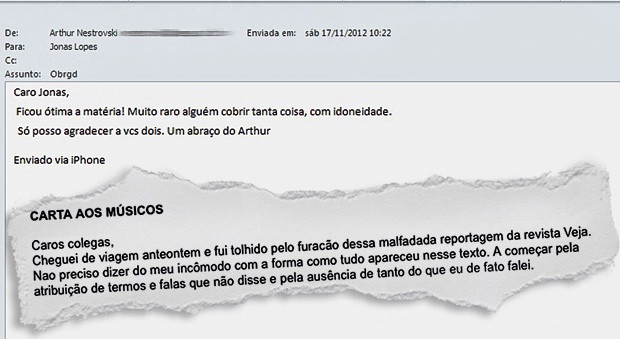 E-mail de Arthur Nestrovski para Jonas - ed. 2299