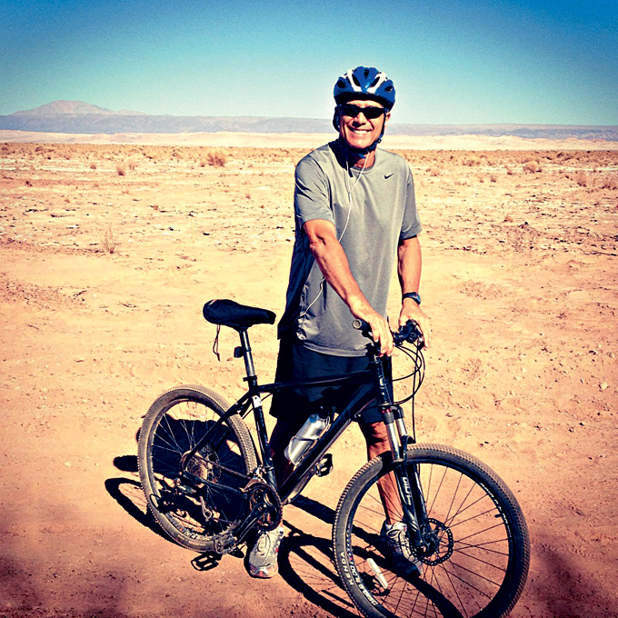 Fabio Quinteiro: férias de bicicleta no Deserto do Atacama