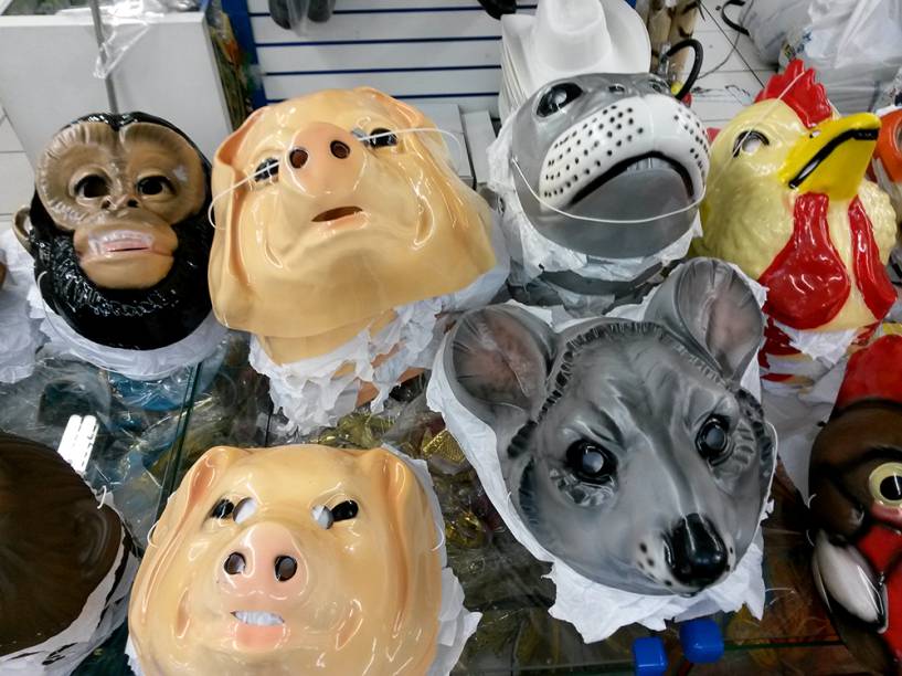 Festas e Fantasias: modelos de m&aacute;scaras de bichos&nbsp;(de R$ 7,00 a R$ 16,00)