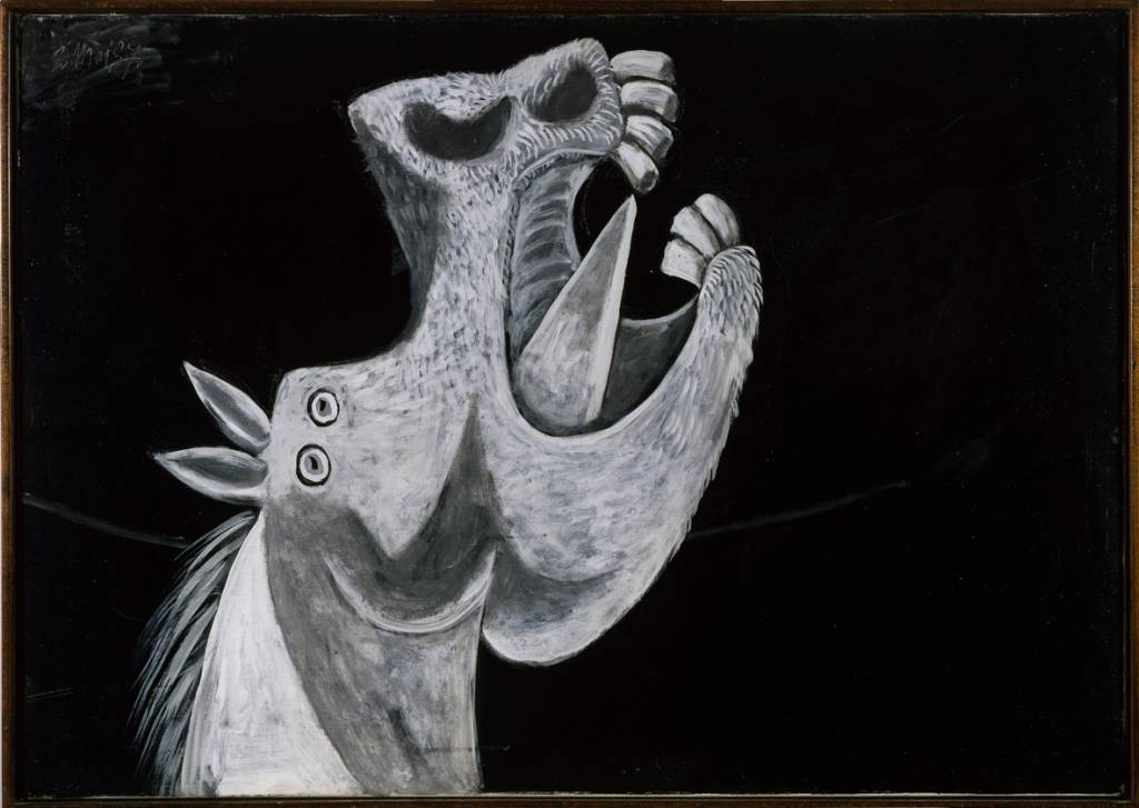Cabe&ccedil;a de cavalo. Esbo&ccedil;o para &ldquo;Guernica&rdquo; (3 de maio de 1937), tamb&eacute;m de Picasso