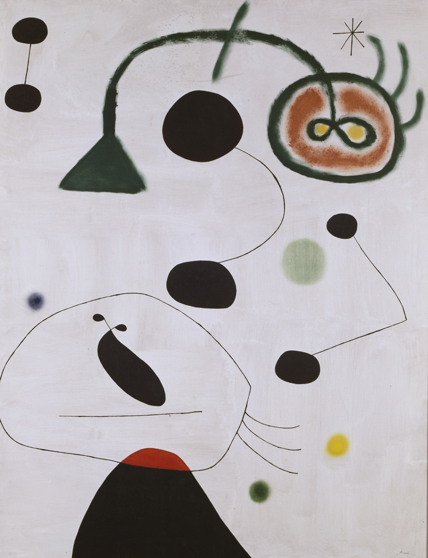 De Joan Mir&oacute;, Personagem e p&aacute;ssaro na noite (1945)