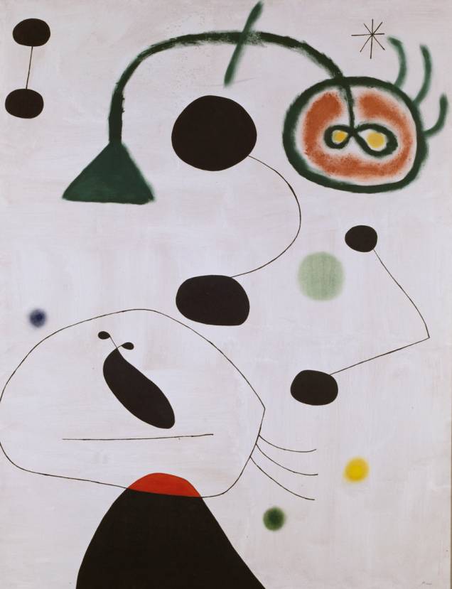 De Joan Mir&oacute;, Personagem e p&aacute;ssaro na noite (1945)