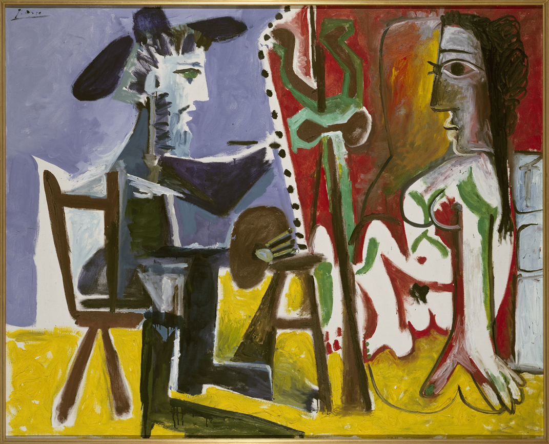 O pintor e a modelo (1963) de Pablo Picasso