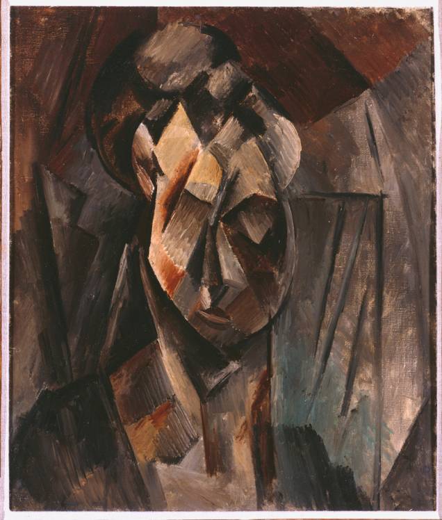 Cabe&ccedil;a de mulher (Fernande) de Picasso (1910)