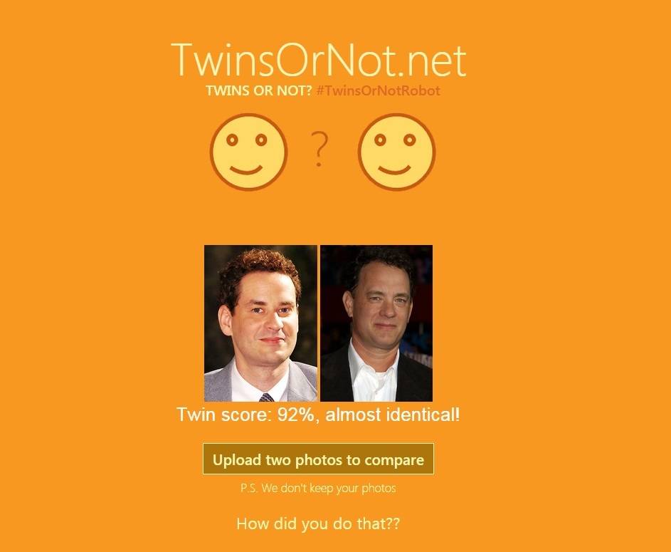 De acordo com o Twin or Not?, Dan Stulbach e Tom Hanks são idênticos De acordo com o Twin or Not?, Dan Stulbach e Tom Hanks são idênticos