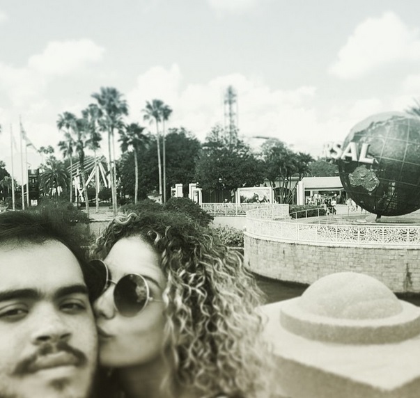 Francisco com a namorada,&nbsp;Laura Fernandez