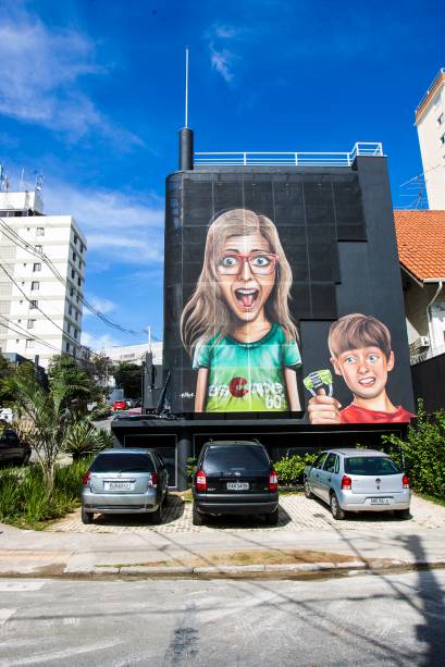 A fachada do im&oacute;vel, na Vila Ol&iacute;mpia