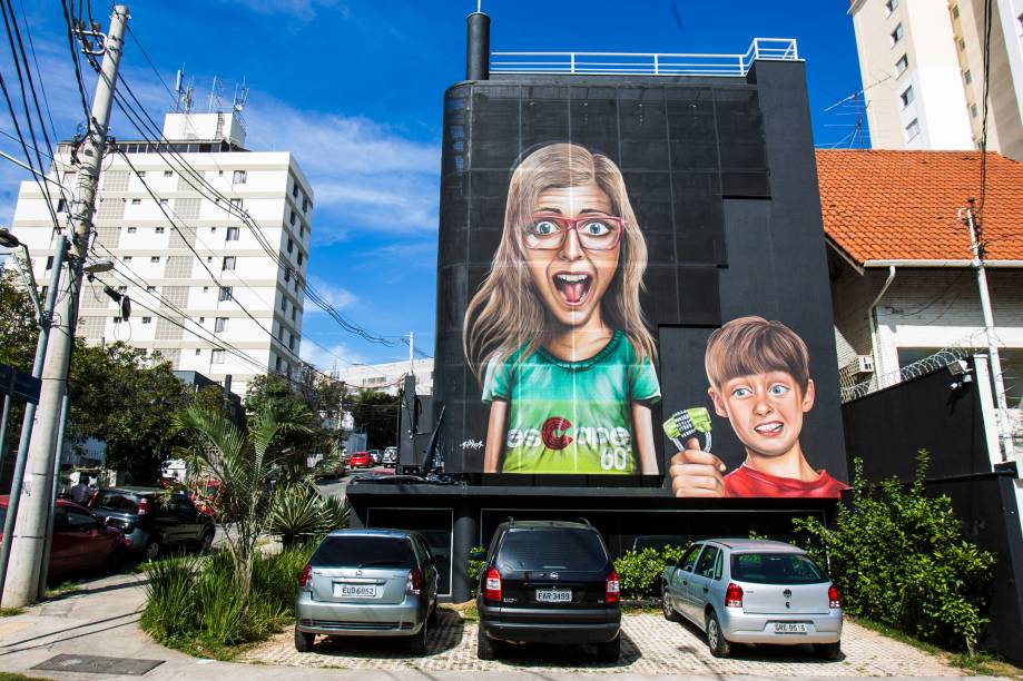 A fachada do im&oacute;vel, na Vila Ol&iacute;mpia