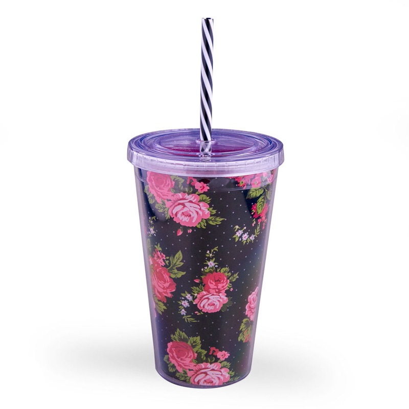 Copo de pl&aacute;stico com canudo Beautiful, R$ 39,90, da <a href="https://uatt.com.br/" rel="Uatt" target="_blank">Uatt?</a>