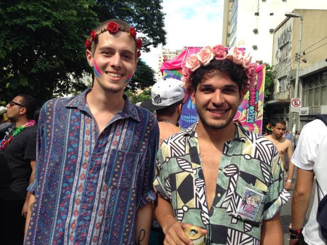 Douglas e Jardel, no bloco Acad&ecirc;micos do Baixo Augusta