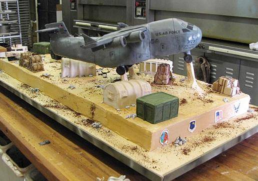 Entre as cria&ccedil;&otilde;es do Cake Boss, um avi&atilde;o decolando