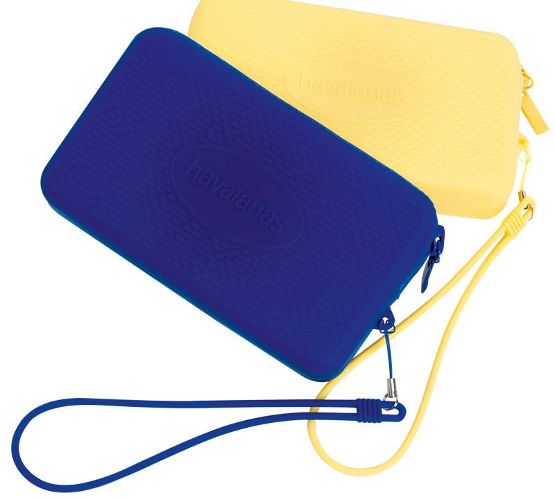 As Boas Compras - chuva - Bolsinhas emborrachadas, Havaianas