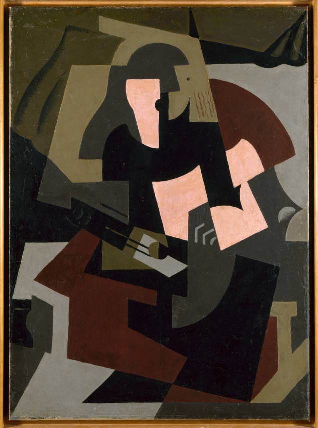Mulher com Guitarra (1917), de Mar&iacute;a Blanchard