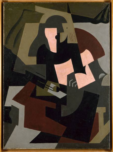 Mulher com Guitarra (1917), de Mar&iacute;a Blanchard