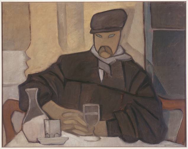 Homem no Caf&eacute; (Atocha), de Rafael Barradas (1923)
