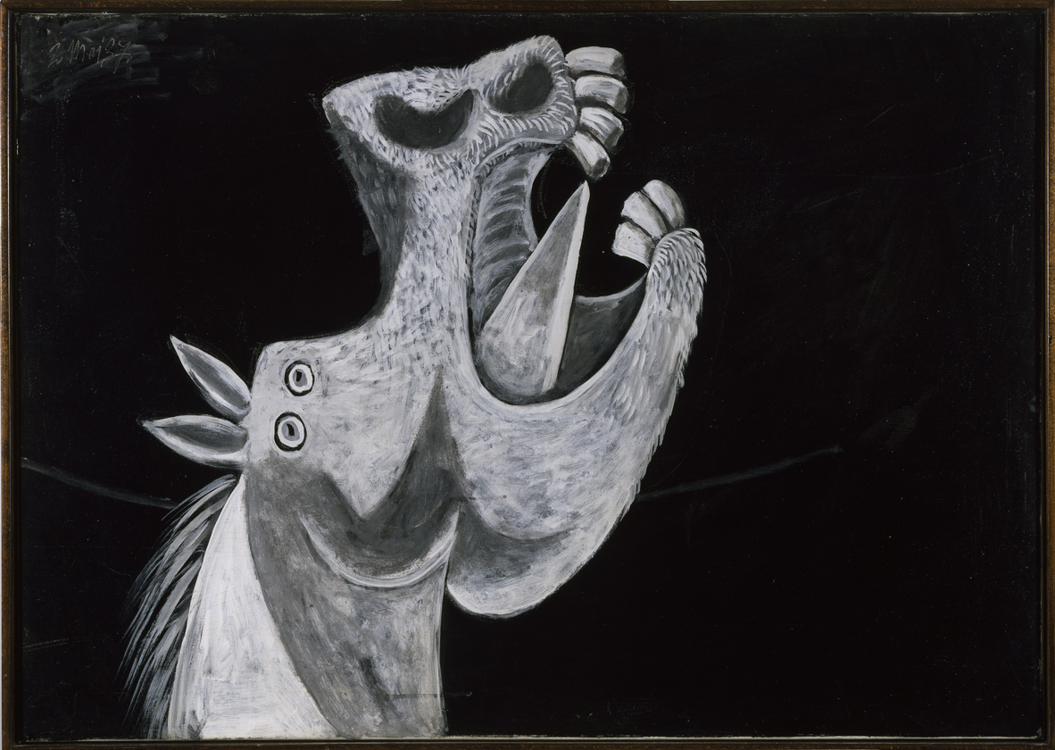 Cabe&ccedil;a de Cavalo. Esbo&ccedil;o para &ldquo;Guernica&rdquo; (3 de maio de 1937), tamb&eacute;m de Picasso